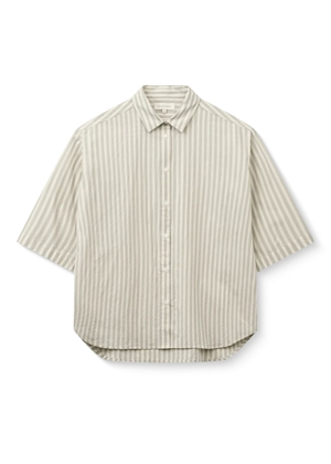 Cecilia poplin skjorte Soft Mint Stripe Studio Feder
